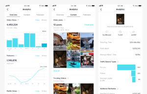 Tiktok analytics insight view