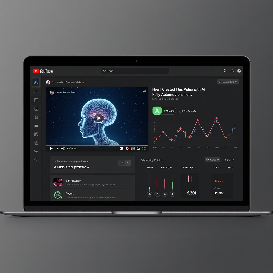 A futuristic conceptual image to show, Can You Monetize AI-Generated Videos?