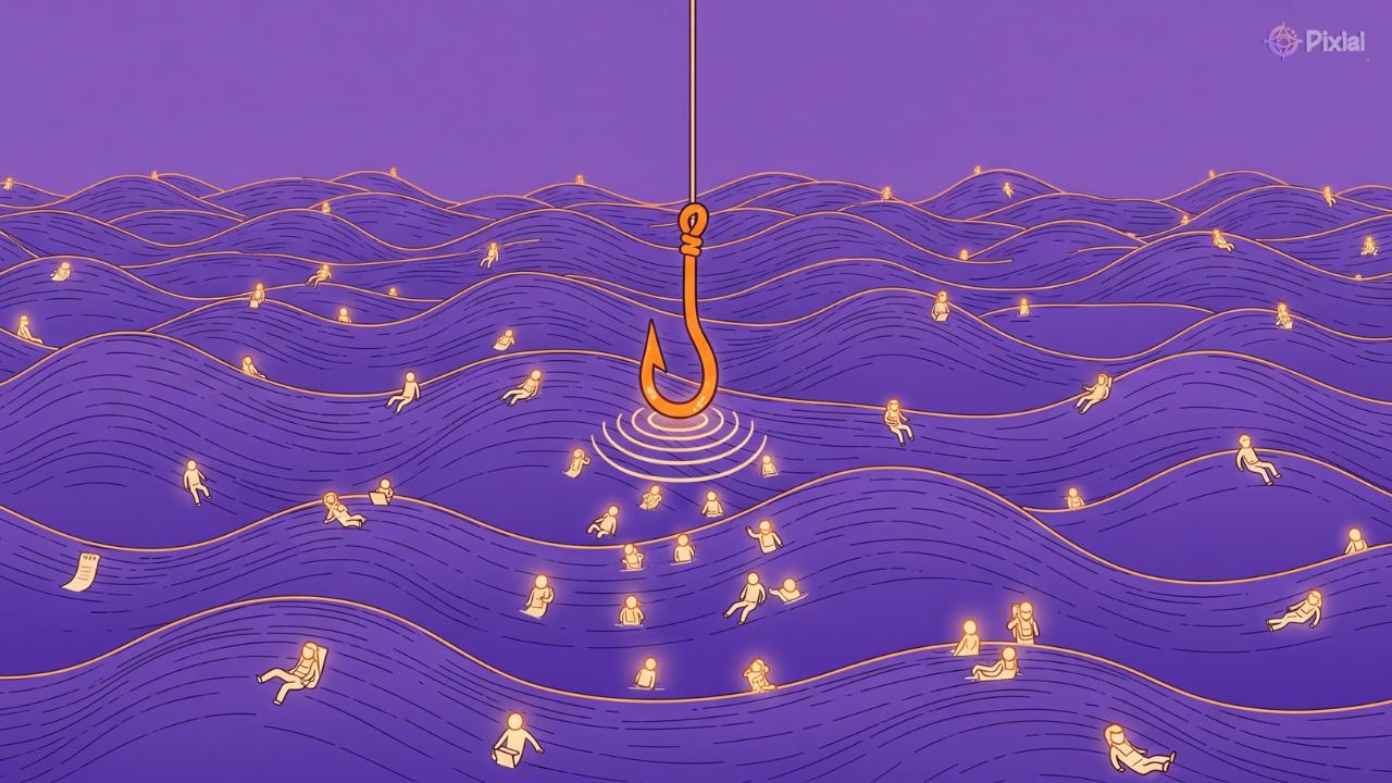 Figure 1 In today’s attention ocean, the smartest brands don’t just post — they hook.